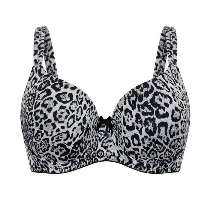 Women Floral Print Wire Free Lightly Padded Bra And Brief Set