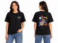 Women Floral Printed Short Sleeve T Shirt