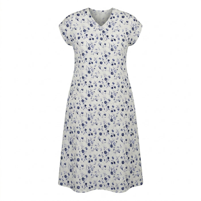 Women Floral Short Sleeve Nightdress