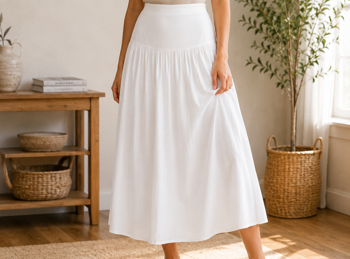 Women Gathered Maxi Skirt