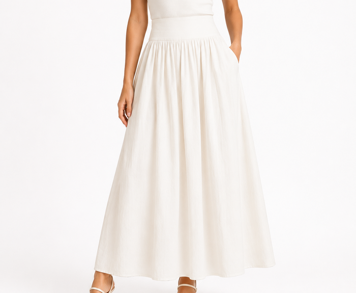 Women Gathered Maxi Skirt