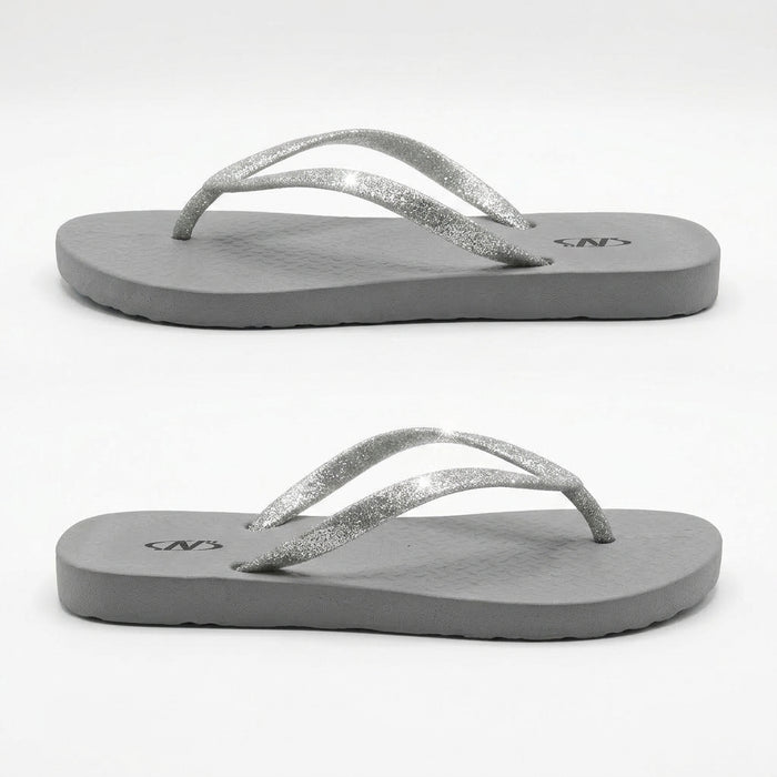 Women Glitter Strap Flip Flop Sandals