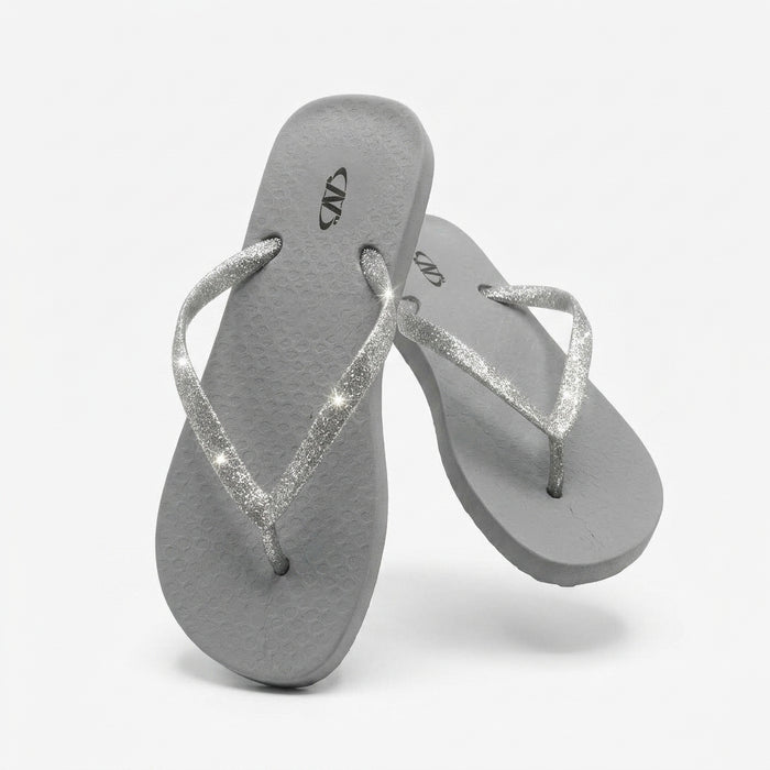 Women Glitter Strap Flip Flop Sandals