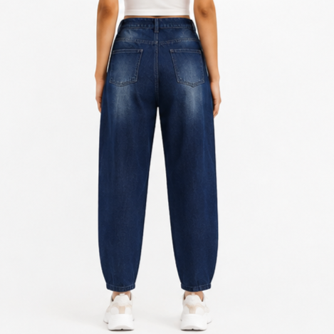 Women High Waist Wide Leg Jeans