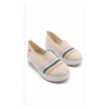 Women Knitted Striped Slip-On Shoes