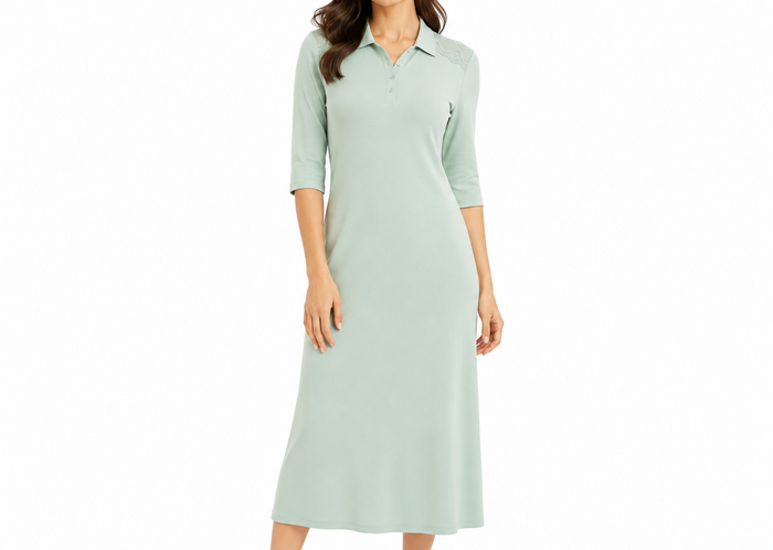 Women Lace Shoulder Short Sleeve Nightdress