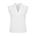 Women Lace Sleeve V Neck Blouse