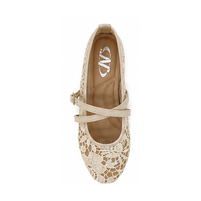 Women Lace Strap Ballet Flats