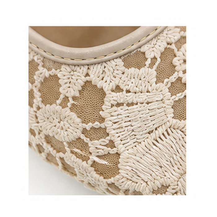 Women Lace Strap Ballet Flats
