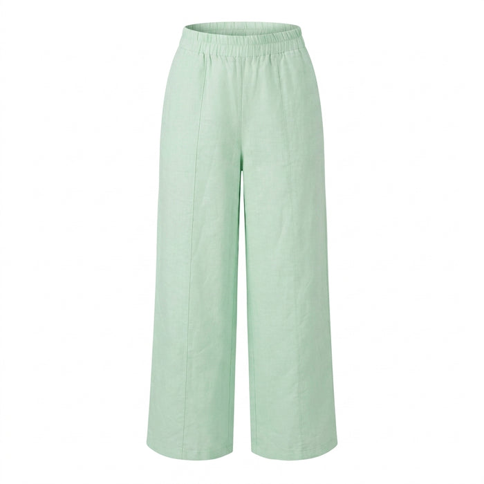 Women Linen Blend Wide Leg Pants