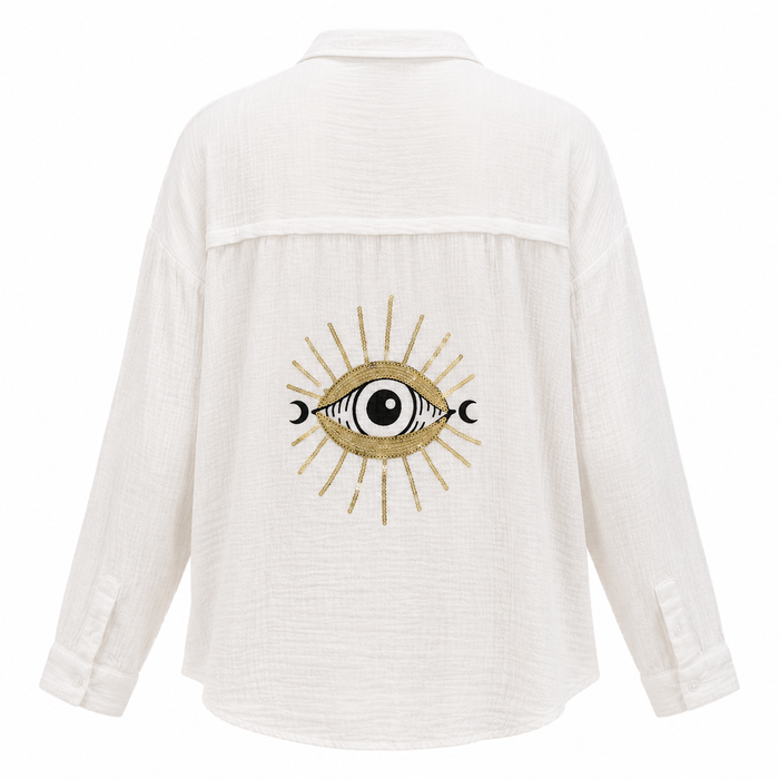 Women Long Sleeve Button Shirt