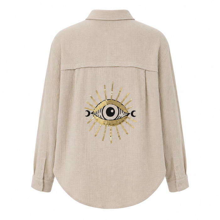 Women Long Sleeve Button Shirt