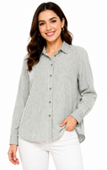 Women Long Sleeve Striped Shirt