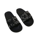 Women Melo Buckle Slide Sandals Geometric Print