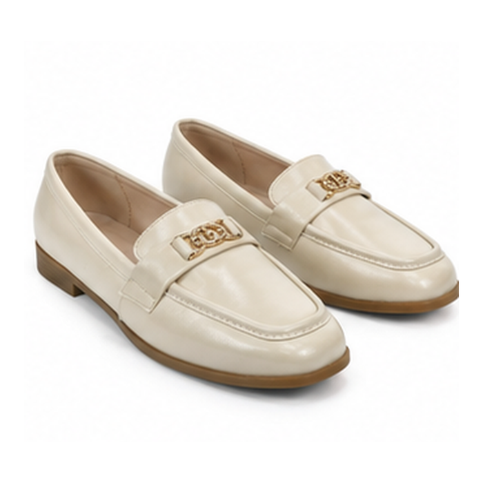 Women Metal Detail Loafers