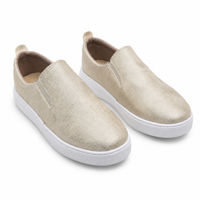 Women Metallic Slip On Shoes