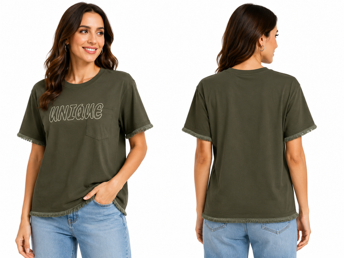 Women Oversized Half Sleeve Unique Print T Shirt