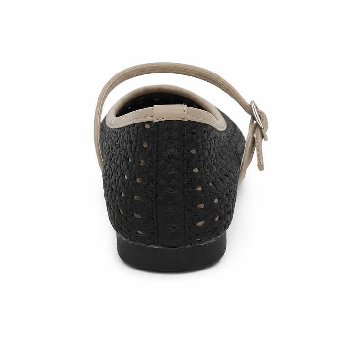 Women Perforated Mary Jane Flats