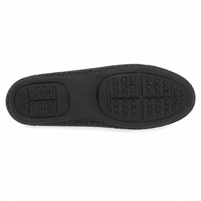 Women Perforated Metal Detail Loafers