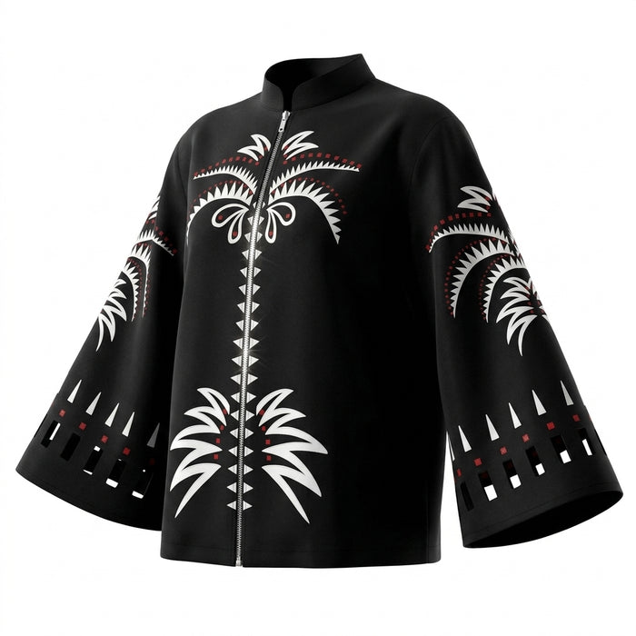 Women Printed Button Front Blouse
