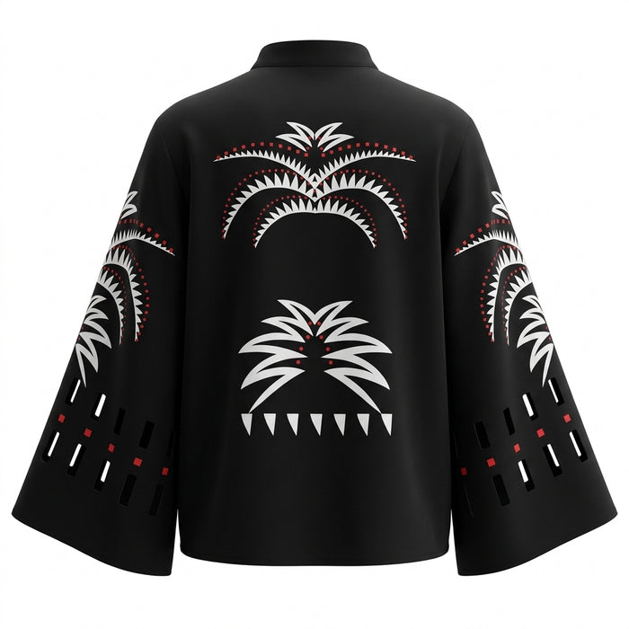 Women Printed Button Front Blouse