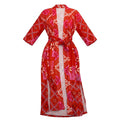 Women Printed Open Front Beach Cover Up Kimono