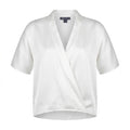 Women Satin Cap Sleeve Blouse