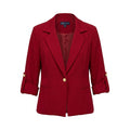 Women Single Button Tailored Blazer