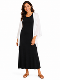 Women Sleeveless Maxi Dress With Cover Up