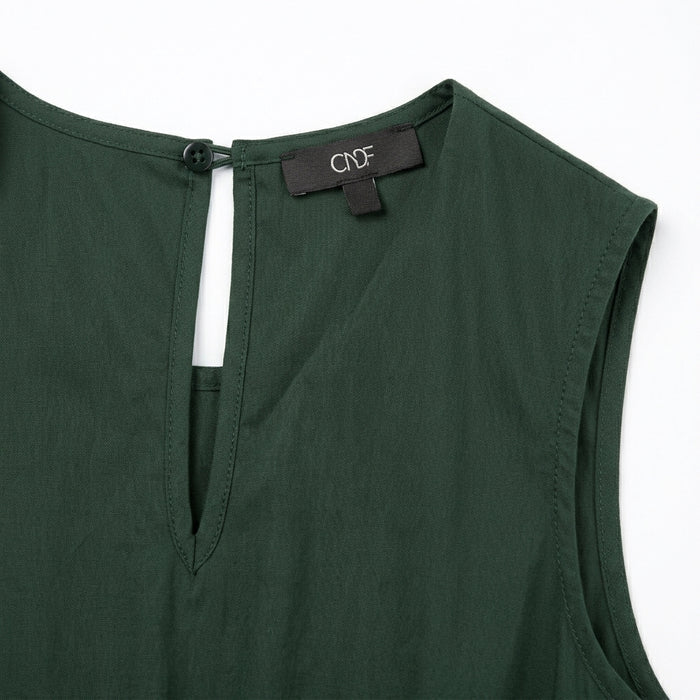 Women Sleeveless Tiered Maxi Dress