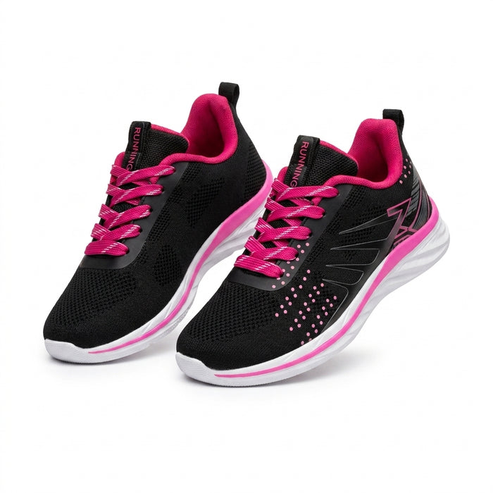 Women Slip On Crystal Knit Walking Shoes