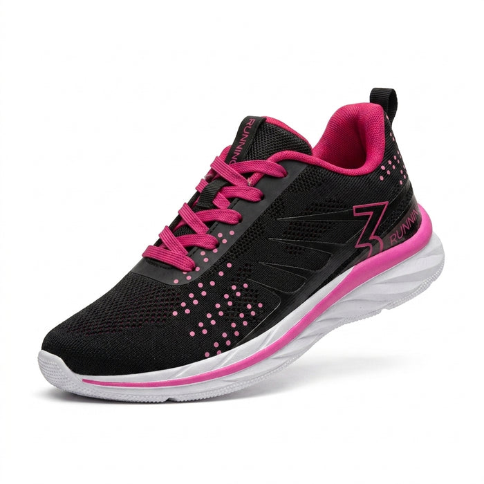 Women Slip On Crystal Knit Walking Shoes