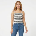 Women Smocked Tie Strap Top