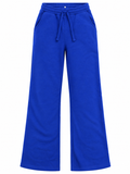 Women Solid Wide Leg Sweatpants