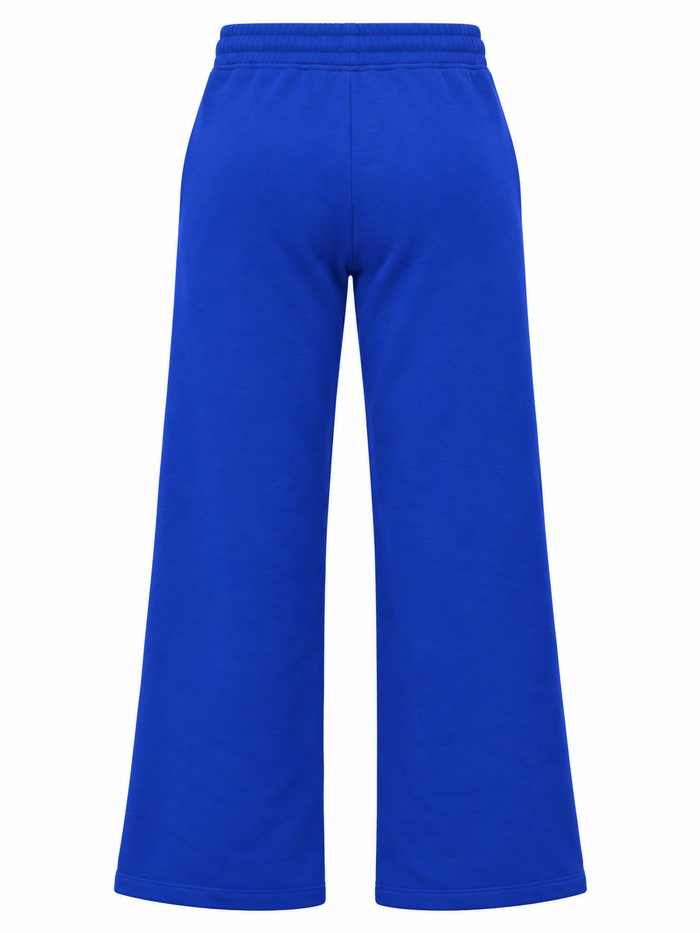 Women Solid Wide Leg Sweatpants