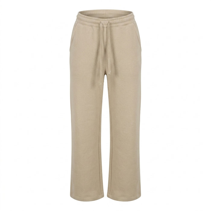 Women Solid Wide Leg Sweatpants