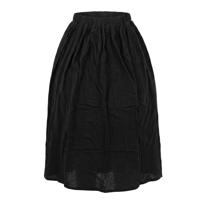 Women Textured Gathered Midi Skirt