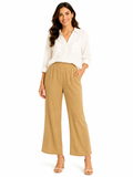 Women Textured Wide Leg Pants