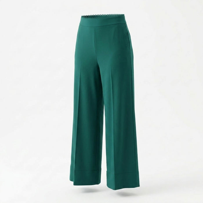 Women Textured Wide Leg Pants