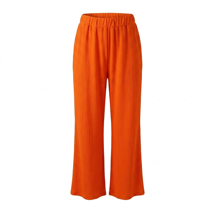 Women Textured Wide Leg Pants