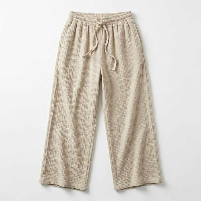 Women Textured Wide Leg Pants