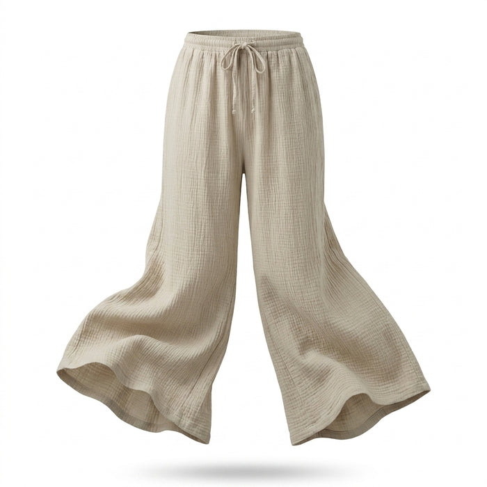 Women Textured Wide Leg Pants