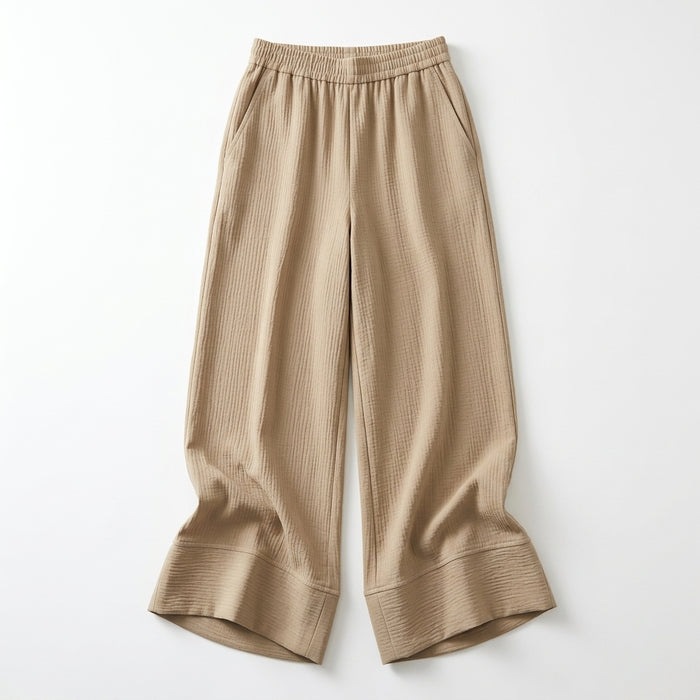 Women Textured Wide Leg Pants