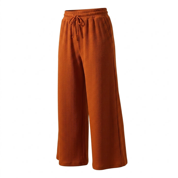 Women Textured Wide Leg Pants