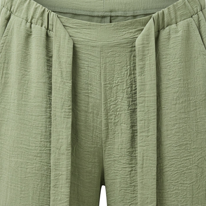 Women Textured Wide Leg Pants