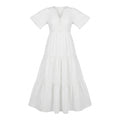 Women Tiered Maxi Dress With Front Tie