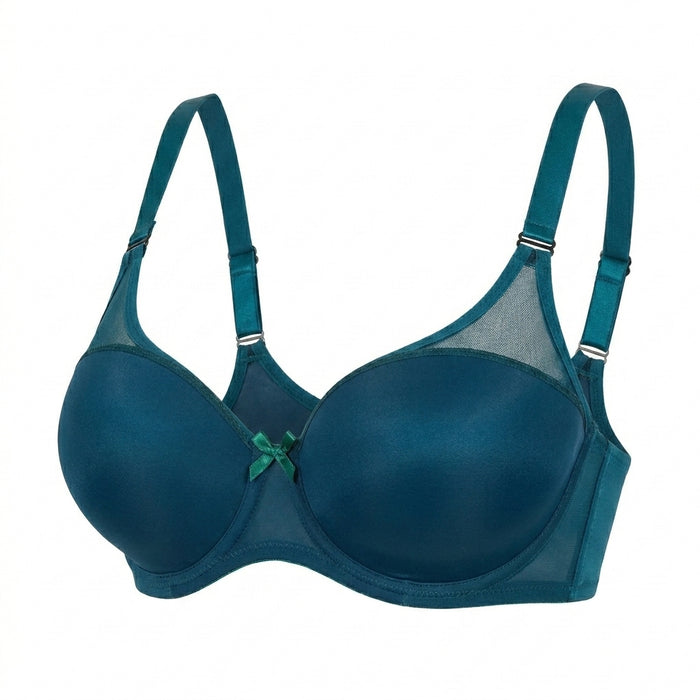Women U Erwire T Shirt Bra With Mesh Panels