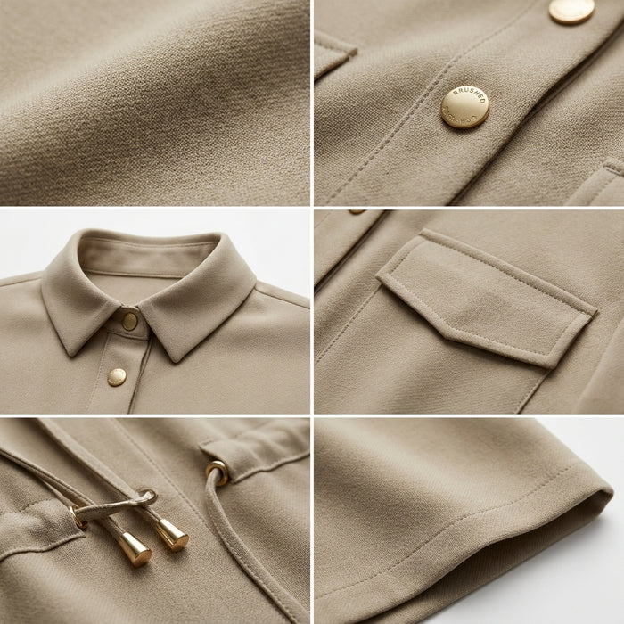 Women Utility Button Front Shirt