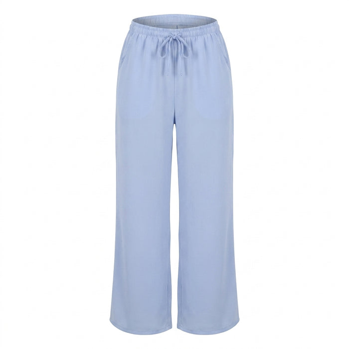 Women Wide Leg Drawstring Pants