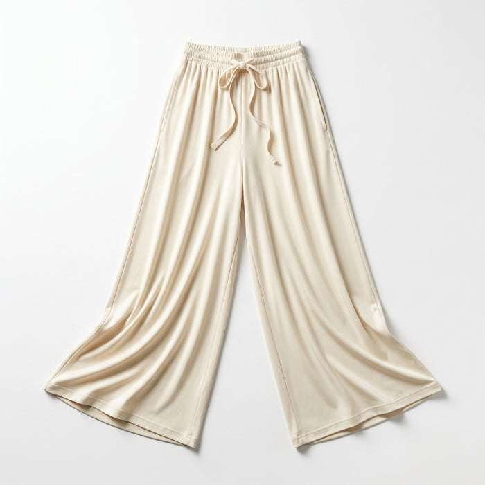 Women Wide Leg Tie Waist Pants